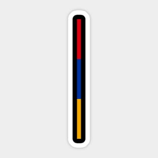 Armenia Flag - Style Stripe Sticker